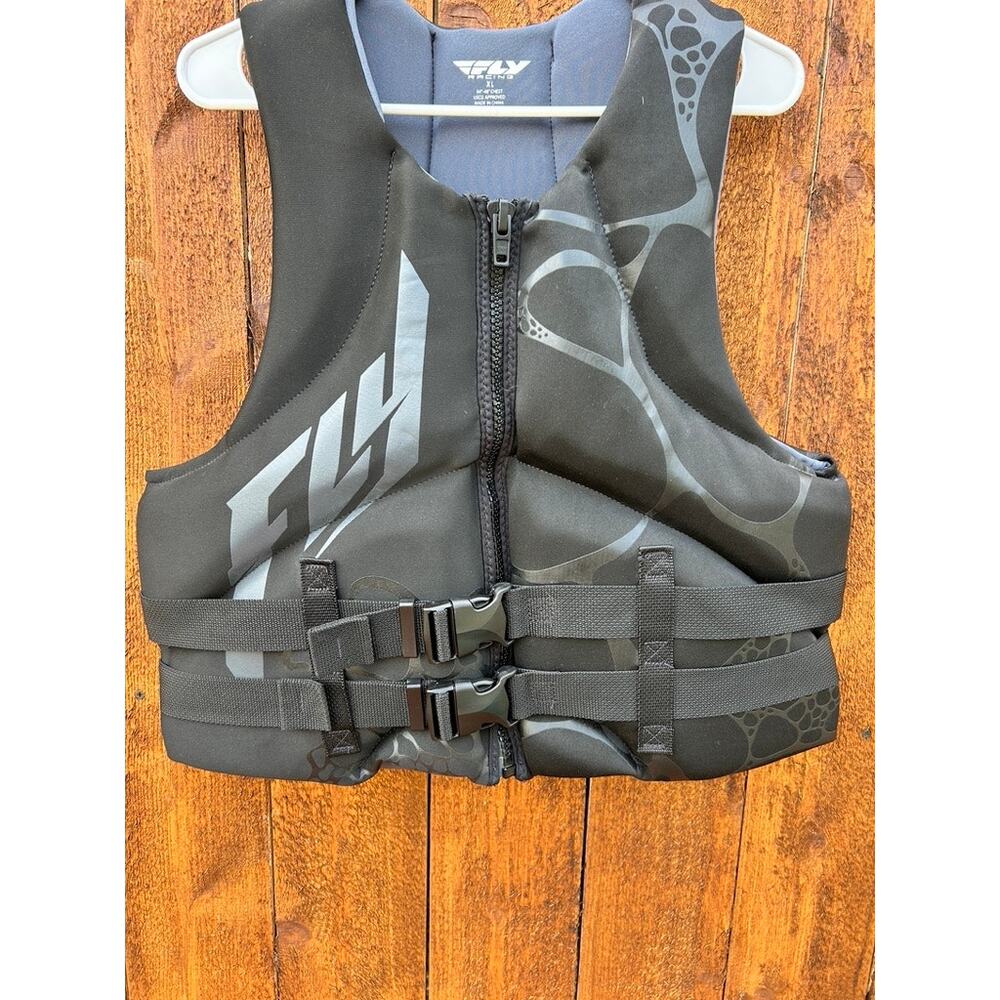 FLY Racing Neoprene Life Vest Jacket PFD - Size XL (44"-48"Chest) EUC